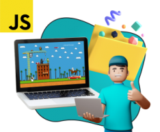 Программирование на JavaScript. Учимся создавать игры! - Школа программирования для детей, компьютерные курсы для школьников, начинающих и подростков - KIBERone г. Арамиль