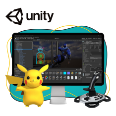 Мир игр на Unity 2D на популярном движке + AI-помощники - КИБЕРшкола программирования для детей, компьютерные курсы для школьников, начинающих и подростков - KIBERone г. Арамиль