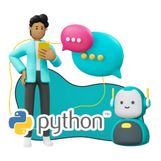 Умный чат-бот на Python на Telegram - КИБЕРшкола программирования для детей, компьютерные курсы для школьников, начинающих и подростков - KIBERone г. Арамиль
