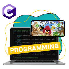 Программирование на C#. Удивительный мир 2D-игр - КИБЕРшкола программирования для детей, компьютерные курсы для школьников, начинающих и подростков - KIBERone г. Арамиль