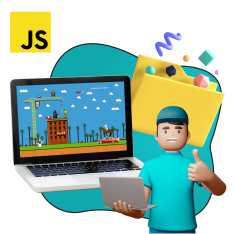 Программирование на JavaScript. Учимся создавать игры! - КИБЕРшкола программирования для детей, компьютерные курсы для школьников, начинающих и подростков - KIBERone г. Арамиль