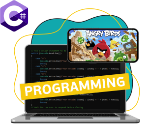Программирование на C#. Удивительный мир 2D-игр - Школа программирования для детей, компьютерные курсы для школьников, начинающих и подростков - KIBERone г. Арамиль